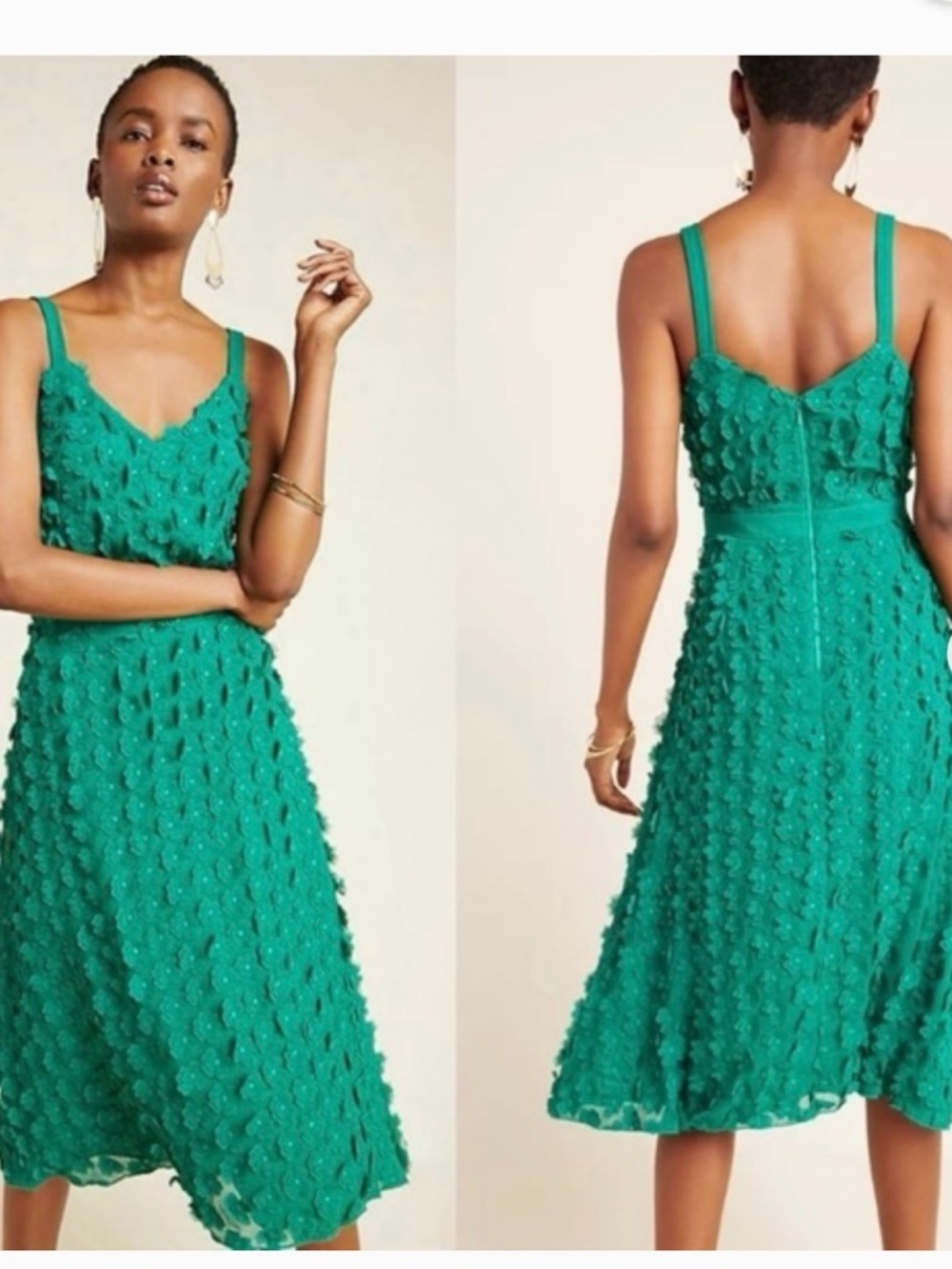 Anthropologie Textured Midi Dress